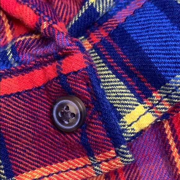 Carter’s Primary Color Plaid Button Down Flannel - Picture 8 of 8